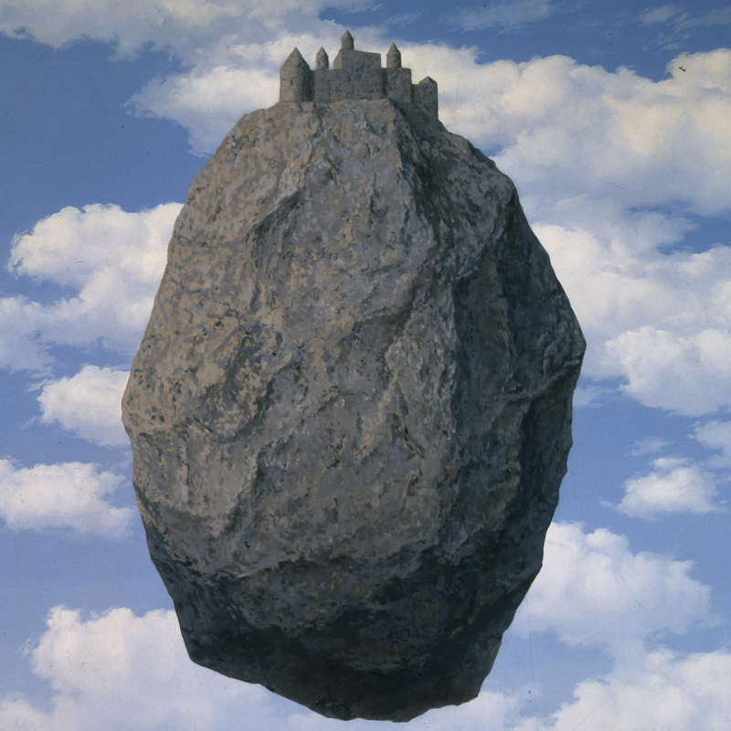 Rene' Magritte, Belgian, 1898-1967
Le Chateau de Pyrenees (The Castle of the Pyrenees), 1959
Oil on canvas, 200 X 145 cm
The Israel Museum, Jerusalem
Gift of Harry Torczyner, New York
B85.0081