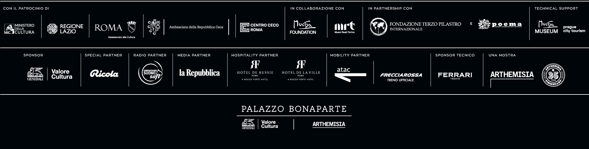 Mostra Mucha Roma - Partner